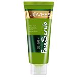 Jovees Herbal Detan Face Scrub With SPF | Contains Turmeric, Aloe Vera, Black Plum Extracts | For All Skin Types | Gently Removes Dead Skin | Removes Tanning 100 gm