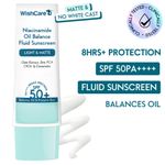 WishCare Niacinamide Oil Balance Sunscreen SPF 50 PA++++ - Light & Matte Sunscreen for Oily Skin - 50 gm