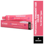 Streax Professional Argan Secret Hair Colourant Cream - Brown 4 (60 gm)