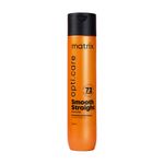 MATRIX Opti.Care Smooth Straight Professional Shampoo for Frizzy, Hair 96Hr Frizz Control Used by 1 Lakh Hairstylist with Shea Butter, 350 ml