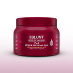 Bblunt 7 in 1 Repair & Revive Hair Mask for Upto 100% Damage Repair - 250 gm Addresses 7 Signs of Hair Damage | Enriched with Ceramides & Argan Oil
