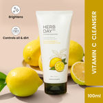 The Face Shop Herb Day 365 Lemon & Grapefruit Face Wash With Vitamin C & Glycolic Acid For Brighter And Glowing Skin | Made in Korea | 100 ml