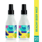 Plum BodyLovin' Hawaiian Rumba Body Mist Duo | Long Lasting Fresh Beachy Fragrance For Women & Men With Gardenia & Vanilla | High On Fun | Pack of 2 Travel-Friendly Perfume Body Sprays