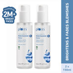 Plum 3% Niacinamide Toner with Rice Water |Brightening Toner Duo | With Rice Water & Niacinamide | Brightens Skin | Reduces Pores & Blemishes | Alcohol-Free | Pack of 2 | 150 ml