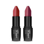 Staze 9to9 Triple Affair Duo | 3 In 1 Lipstick (Brick Pink + Nude Orchid) - Combo of 2
