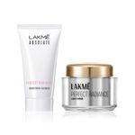 Lakme Perfect Radiance Brightening Face Wash, Illuminated Look, 50 g + Day Cream 50 gm
