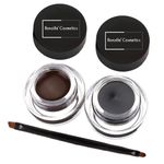 Ronzille Gel Eyeliner Black and Brown Pack of 2