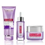 L'oreal Paris Perfect Glow Kit 1 (Revitalift Hyaluronic Acid Hydrating Gel Cleanser (100 ml) + Revitalift 1.5% Hyaluronic Acid Serum, 15ml + Skin Perfect 20+ Anti-Imperfections+brighteningA Cream, 50 gm)