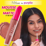 NY Bae Velvet Mousse Liquid Lipstick - Cheeky Nude 09 (6.5 ml) | Velvet Matte Finish | Transferproof | Smudgeproof | Ultra Light | Smooth | Moisturising Nude Lipstick