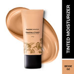 FACES CANADA Peaches N Cream Tinted Moisturizer -Beige 02 , 35 gm | Soft Peachy, Natural Glow | Lightly Tinted BB Cream | Non Oily Lightweight Gel Formula | Blends Easily | Suitable For All Skin Types