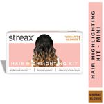 Streax Hair Colour Highlight Kit | Blonde Hair Colour, Vibrant Blonde - Pack of 1 I Enriched with Walnut & Argan Oil I Hair Colour for Women | Rich, vibrant, Easy to use, DIY Application (75 gm)