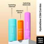 Foxtale HydraGlowCSM Combo : Hydrating Cleanser (100 ml) + Vitamin C Face Serum (30 ml) + Moisturizer (50 ml)