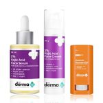 The Derma co. Vibrant Skin Duo (2% Kojic Acid Face Serum-30 ml + 2% Kojic Acid Cream-30 gm + Hyaluronic Sunscreen Stick 28 gm)