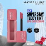 Maybelline New York Superstay Teddy Tint - Lip and Cheek Color | Knee High, 5 ml