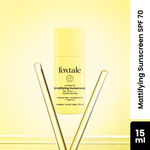Foxtale Niacinamide Matte Sunscreen SPF 70+ PA++++ | No White Cast | Non Greasy | Prevents Tanning | UVA/UVB Protection | Lightweight | Men & Women | For Normal to Oily Skin | 15 ml