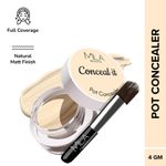 MILA BEAUTE Conceal It Pot Concealer With SPF 15 & Vitamin-E Light Weight & Full Coverage Concealer - Rich Vanilla (4 gm)