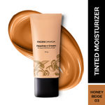 FACES CANADA Peaches N Cream Tinted Moisturizer - Honey Beige 03, Full Size (35 gm) | Soft Peachy, Natural Glow | Lightly Tinted BB Cream | Non Oily Lightweight Gel Formula | Blends Easily | Suitable For All Skin Types
