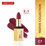Blue Heaven 2 in 1 Festive Lipstick | Dual Shade | Ultra Lightweight Soft Matte Finish | Long Stay Comfort Wear Lipsticks for Women |C7| 4 gm