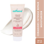 mCaffeine Ceramide Intense Barrier Repair Cream | 72Hrs Deep Moisturization | Repairs & Strengthens | Moisturizer for Dry Very Dry Skin - 50 ml