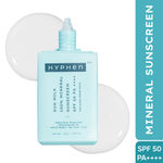 Hyphen Sun Milk 100% Mineral Sunscreen SPF 50 PA++++ 25% Nano Zinc Oxide, Sensitive| Acne Prone & Oily Skin, Water Resistant, No white Cast - 50ml