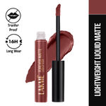 Lakme Forever Matte Liquid Lip, 16hr Lipstick, Lightweight & transferproof - Nude Dream, 5.6 ml