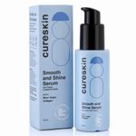 Cureskin Smooth and Shine Serum | Softens and Smoothens Hair with Rice, Argan and Collagen | Helps Reducing Hair Breakage, Frizz and Detangels for Strong, Protected and Shiny Hair for Unisex (50 ml)