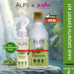 Alps Goodness Hair Growth Expert Kit (Pack of 2) with Rosemary Water Spray (100 ml) & Rosemary Water Refill (305 ml) | Hair Regrowth | Viral Rinse | Easy to use