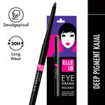 Elle18 Eye Drama Kajal, Matte Finish, Bold Black, Smudge proof & Water proof Kajal | 0.35 gm