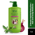 SESA Ayurvedic Anti Hairfall Shampoo For Dry And Frizzy Hair Reduces Hairfall Made With 6 Ayurvedic Herbs Paraben Free Shampoo - 1000 ml