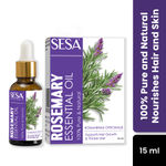 Sesa Rosemary Essential Oil For Hair Growth Nourishes Skin Hair Fall Control Oil For Women and Men 100% Pure & Natural Rosemary Oil (15 ml)