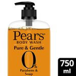 Pears Pure & Gentle Body Wash, 750 ml