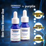 DERMDOC Skin Brightening Combo | 10% Niacinamide Serum (15 ml) | 10% Glycolic Acid Peeling Solution (15 ml)