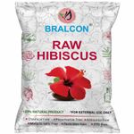 BRALCON Organic Raw Hibiscus -100 gm |Dry Hibiscus Flower |Rosa-Sinensis for Hair Care & FacePack |Gudhal Ka Phool for Hair growth, Skin Care|Pure raw form