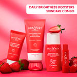 Dot & Key Strawberry Daily Brightness Boosters Skincare Combo - Sunscreen, Strobe Cream, Moisturizer & Lip Balm - 184.5 gm