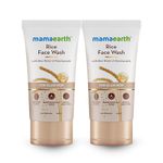 Mamaearth Rice Face Wash With Rice Water & Niacinamide for Glass Skin - 150 ml - Pack of 2