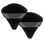 Bronson Professional Pizza puff triangle makeup beauty blender sponge powder puff (2 pc: mix color)