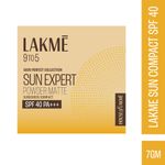 Lakme 9to5 Sun Expert Powder Matte Sunscreen Compact SPF40, 7 gm