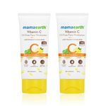 Mamaearth Vitamin C Oil-Free Moisturizer For Face with Vitamin C and Gotu Kola for Skin Illumination - 80g - Pack of 2