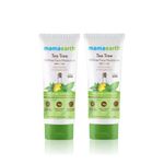 Mamaearth Tea Tree Oil-Free Face Moisturizer with Tea Tree and Salicylic Acid for Acne and Pimples - 80 ml - Pack of 2