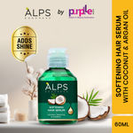 Alps Goodness Softening Hair Serum with Coconut, Argan Oil & Vitamin E (60 ml) | For Soft & Frizz-Free Hair | Hair Serum for Smoothening | Adds Shine