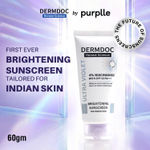 DERMDOC SPF 50 4% Niacinamide Ultra Violet Brightening Sunscreen (60 gm) | PA+++ | Sunblock I Sunscreen for Oily Skin I UV Protection I Shine Free Formula