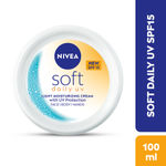 NIVEA Soft Daily UV Light Moisturising Cream with SPF-15, 100 ml