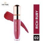 METABU Super Stay Matte Liquid Lipstick 02 Rich Ruby - 4.25 ml