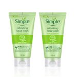 Simple Refreshing Cleanse Duo (Kind to Skin Face Wash 100 ml x 2)