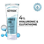 Streax Skin Hydrate & Shine Face wash cleanser with 4% Hyaluronic & Gluathione Serum complex for Brightening, 48 Hr Hydration, 100 ml