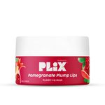 PLIX Pomegranate Plump Lips Puddin' Mask for Dry Lips | with Chiuri Butter+ Vitamin C | Lightens Dark Lips| Lip Mask for Soft, Smooth, Plump Lips | 15 gm, Red
