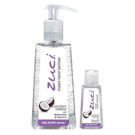 Buy Zuci Hand Sanitizer- Coconut Verbena (Pack Of 250 ml & 30 ml) - Purplle