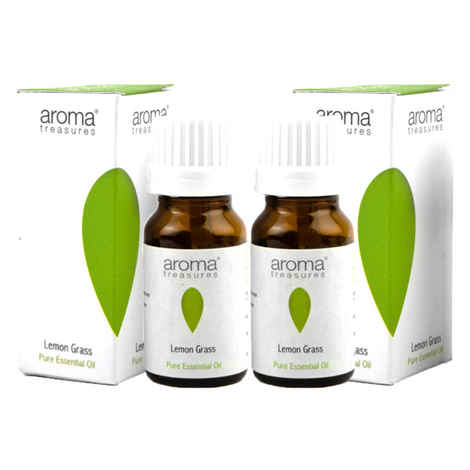 Buy Aroma Treasures Lemon Grass Essential Oil (pack of 2)(20 ml) - Purplle