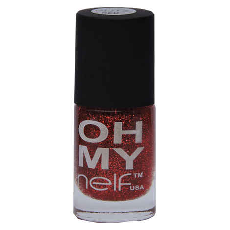 Buy NELF USA Oh My NELF Glitz Red Nail Paint (6 ml) - Purplle