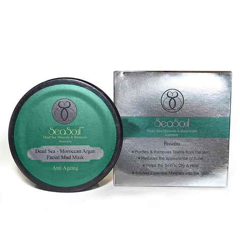 Buy SeaSoul Dead Sea Argan Facial Mud Mask Anti Ageing (50 ml) - Purplle